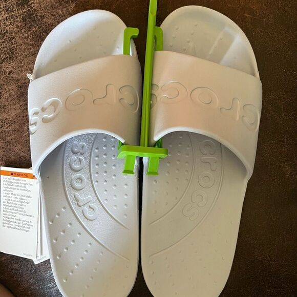 Crocs Slides Pale Blue M6/W8 - Picture 2 of 6